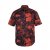 JP1880 Shirt Short Sleeve Linen Blend Red - Ризи - мъжки ризи големи размери