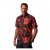 JP1880 Shirt Short Sleeve Linen Blend Red - Ризи - мъжки ризи големи размери