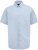 D555 Lucas Еластична Риза С Къс Ръкав Устойчива На Петна Без Гладене Небесносиня - Ризи - мъжки ризи големи размери