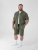 D555 Connor Stretch Cuban Collar Reosrt Short Sleeve Shirt Khaki - Ризи - мъжки ризи големи размери