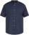 North Latitude 61109 Риза с Къс Ръкав и Мандарин Яка Тъмносин - Ризи - мъжки ризи големи размери