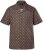 JP1880 Boxy Cuba Short Sleeve Shirt Brown - Ризи - мъжки ризи големи размери