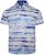 Kam Jeans 6065 Faded Leaf Short Sleeve Shirt Blue - Ризи - мъжки ризи големи размери