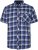Kam Jeans 6369 Checked Short Sleeve Shirt Blue - Ризи - мъжки ризи големи размери