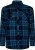Kam Jeans 6353 Western Check Shirt Navy - Ризи - мъжки ризи големи размери