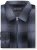 Kam Jeans 6354 Zip Through Check Shirt Charcoal - Ризи - мъжки ризи големи размери