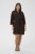 Kaffe Curve Mille Short Shirt Dress Black Coffee Brown - Мини рокли - 