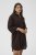 Kaffe Curve Mille Short Shirt Dress Black Coffee Brown - Мини рокли - 