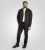 D555 Dereham 2 Knitted Sweater with Zipper Charcoal TALL - TALL cуичъри - 