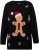 Ulla Popken Gingerbread Man Christmas Sweater Black - Суичъри & cуичъри с качулка - 