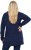 Ulla Popken Space Yarn Oversized Turtleneck Sweater Blue - Суичъри & cуичъри с качулка - 