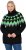 Ulla Popken Neon Alpine Pattern Long Sleeve Turtleneck Sweater Apple Green - Суичъри & cуичъри с качулка - 