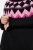 Ulla Popken Neon Alpine Pattern Long Sleeve Turtleneck Sweater Light Pink - Суичъри & cуичъри с качулка - Уютни суитшърти, суичъри и плетива