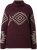 Ulla Popken Aztec Pattern Turtleneck Sweater Plum - Суичъри & cуичъри с качулка - 