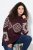 Ulla Popken Aztec Pattern Turtleneck Sweater Plum - Суичъри & cуичъри с качулка - Уютни суитшърти, суичъри и плетива