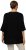 Ulla Popken Oversized 3/4 Sleeve V-Neck Sweater Black - Суичъри & cуичъри с качулка - 