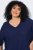 Ulla Popken Oversized 3/4 Sleeve V-Neck Sweater Navy - Суичъри & cуичъри с качулка - Уютни суитшърти, суичъри и плетива