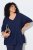 Ulla Popken Oversized 3/4 Sleeve V-Neck Sweater Navy - Суичъри & cуичъри с качулка - Уютни суитшърти, суичъри и плетива