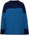 Ulla Popken Graphic Stripe Long Sleeve Turtleneck Sweater Navy - Суичъри & cуичъри с качулка - 