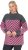 Ulla Popken Graphic Stripe Long Sleeve Turtleneck Sweater Flamingo - Суичъри & cуичъри с качулка - 