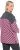 Ulla Popken Graphic Stripe Long Sleeve Turtleneck Sweater Flamingo - Суичъри & cуичъри с качулка - 
