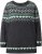 Ulla Popken Norwegian Style Pastel Tone Long Sleeve Sweater Dark Grey Melange - Суичъри & cуичъри с качулка - 