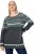 Ulla Popken Norwegian Style Pastel Tone Long Sleeve Sweater Dark Grey Melange - Суичъри & cуичъри с качулка - 