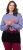 Ulla Popken Long Sleeve Knit Mountain Range Sweater Bright Purple - Суичъри & cуичъри с качулка - 