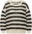 Ulla Popken Striped Long Sleeve Crocheted Sweater Vanilla - Суичъри & cуичъри с качулка - 