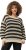 Ulla Popken Striped Long Sleeve Crocheted Sweater Vanilla - Суичъри & cуичъри с качулка - 