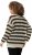 Ulla Popken Striped Long Sleeve Crocheted Sweater Vanilla - Суичъри & cуичъри с качулка - 