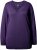 Ulla Popken Soft Fine Knit Pullover V-Neck Sweatshirt Deep Violet - Суичъри & cуичъри с качулка - 