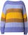 Ulla Popken Colorful Chunky Striped Sweater Lavender - Суичъри & cуичъри с качулка - 