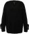 Ulla Popken Lace-Up Cuff Long Sleeve V-Neck Sweater Black - Суичъри & cуичъри с качулка - 