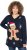 Ulla Popken Gingerbread Man Christmas Sweater Navy - Суичъри & cуичъри с качулка - 
