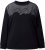 Ulla Popken Tulle Panel Sweatshirt Black - Суичъри & cуичъри с качулка - 