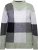 Ulla Popken Grand Check Long Sleeve Sweater Sage Green - Суичъри & cуичъри с качулка - 