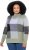 Ulla Popken Grand Check Long Sleeve Sweater Sage Green - Суичъри & cуичъри с качулка - 