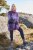 Ulla Popken Grand Check Long Sleeve Sweater Violet - Суичъри & cуичъри с качулка - 