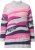 Ulla Popken Landscape Stripe Sweater Light Grey Melange - Суичъри & cуичъри с качулка - 