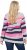 Ulla Popken Landscape Stripe Sweater Light Grey Melange - Суичъри & cуичъри с качулка - 