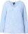 Ulla Popken Long Sleeve V-Neck Ribbed Knit Sweater Light Blue - Суичъри & cуичъри с качулка - 
