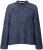 Ulla Popken Striped Wool Blend Turtleneck Sweater Ink Blue - Суичъри & cуичъри с качулка - 