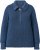Ulla Popken Two-Tone Mixed Knit Troyer Collar Sweater Navy - Суичъри & cуичъри с качулка - 