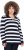 Ulla Popken Striped Polo Collar Long Sleeve Sweater Navy - Суичъри & cуичъри с качулка - 