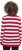 Ulla Popken Striped Polo Collar Long Sleeve Sweater Ruby Red - Суичъри & cуичъри с качулка - 