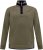 D555 Leicester 2 Quarter Neck Fleece Sweatshirt Khaki - Суичъри & cуичъри с качулка - мъжки суичъри големи размери