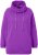 Ulla Popken Drawstring Collar Long Sleeve Sweatshirt Purple - Суичъри & cуичъри с качулка - 