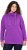 Ulla Popken Drawstring Collar Long Sleeve Sweatshirt Purple - Суичъри & cуичъри с качулка - 