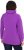 Ulla Popken Drawstring Collar Long Sleeve Sweatshirt Purple - Суичъри & cуичъри с качулка - 
